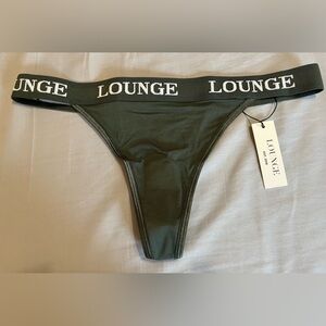 NWT Lounge Bamboo Triangle Thong Women’s Panties Underwear Pine Green Sz M